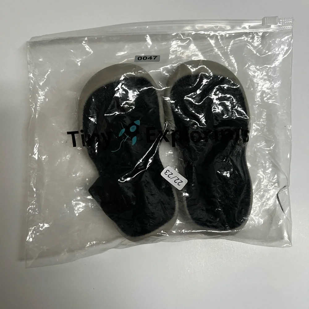 3/$15 Toddler Black Sock Shoes
